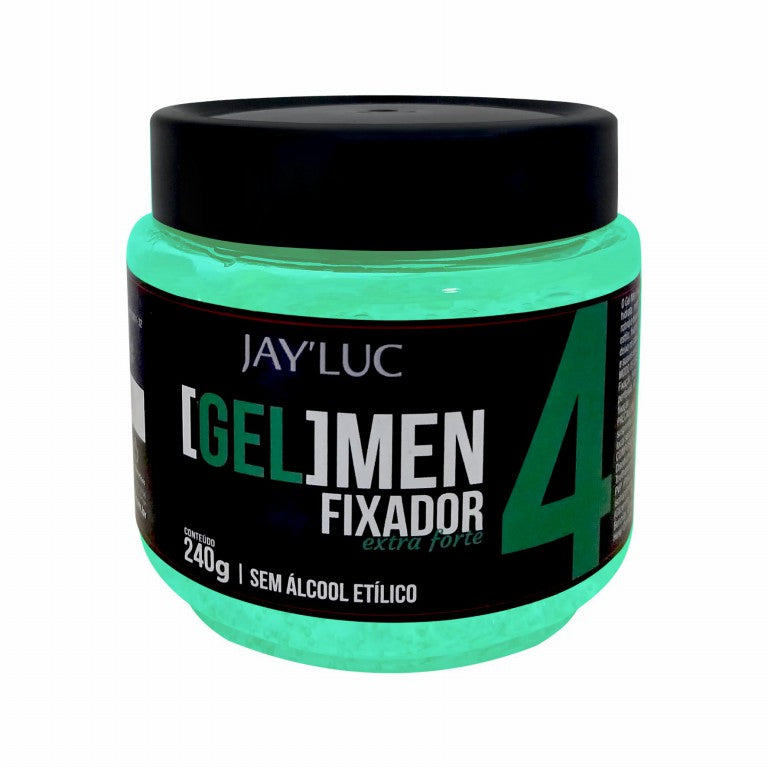 Gel JayLuc 240 g Nº 4 Verde Fixador Extra Forte