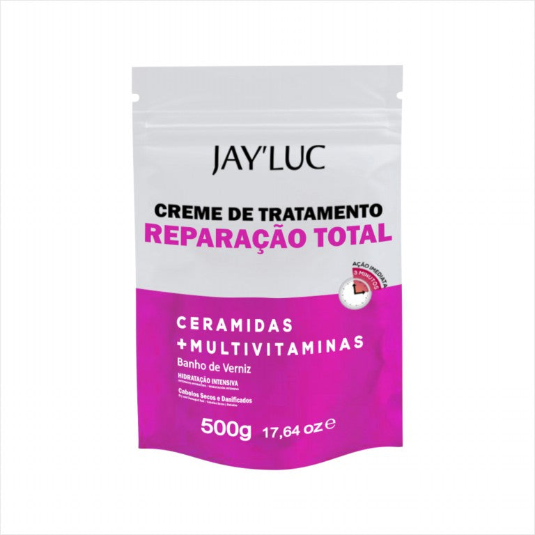 Sache Refil Creme Trat Capilar JayLuc 500 g Reparacao Total