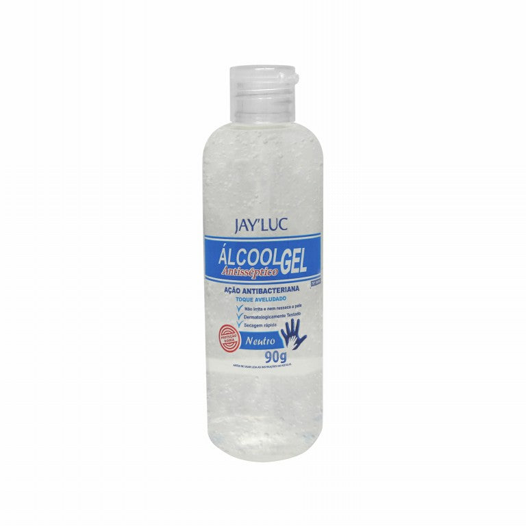 Alcool Gel Antisseptico JayLuc 90g Neutro Com Tampa